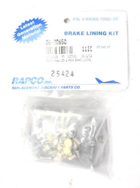 Ra066-10500-8k Rapco Ra66-105-8k Brake Lining Kit 8 Pack Replacement Set Genuine Oem