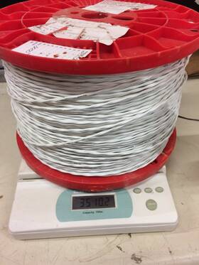 M27500-20sd2t23 Raychem 2000ft Aerospace Aircraft Airframe Wire 20 Awg 2 Conductor Mafl