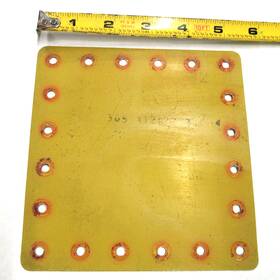 305-312022-3 Raytheon P/n Cover / Inspection Plate 5 3/4 Inch X 5/8 20 Holes