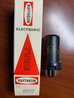 6sc7 Raytheon Nos Audio Pre-amp Vacuum Tubes Fisher Bogen And Other Amps