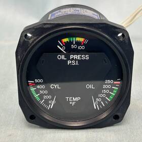 Ps50160-1e Rc Allen 18-1002-5 Aid Engine Tri-gauge Oil Indicator With Connector