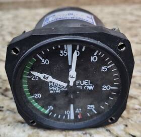 21-1003-1 Rc Allen Manifold Pressure And Fuel Flow Gauge
