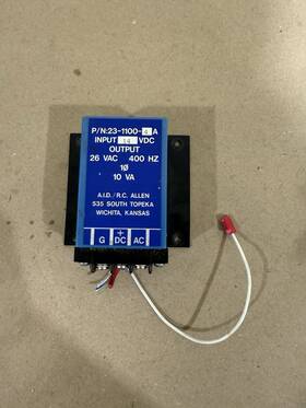 23-1100-4a Rc Allen 3-1100-4a Aircraft Instrument And Development Voltage Regulator