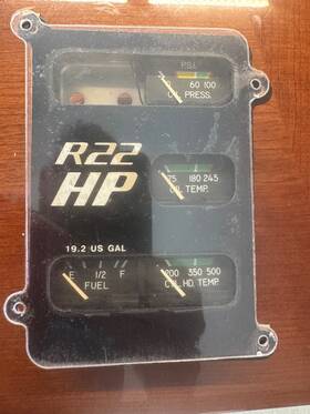 6247-00323 Robinson Rochester R22 617-5 624700323 00323 Instrument Cluster A617-5 14 V Good Tested