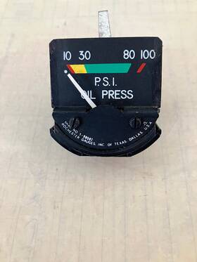 5-90597 Rochester Nice Oil Pressure Indicator 10-100 Psi Dial No