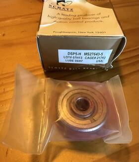 Ms27643-5 Schatz Ball Bearings Airframe Bearing Dsp5-h New Sealed One 1 F4.1