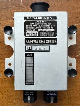 1103460-121 Seat Hughes Systems Apax-120 Electronics Box