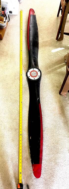 68073 Sensenich 72 6 Ft Bros Sb Wood Ww2 Vintage Airplane Propeller Store Display Usa
