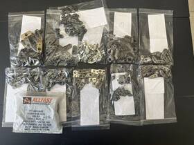 Af3224-4-02 Several Manufacturers Wholesale Lot Aircraft Fasteners Nut Plates Rigid Rec. Rivets 355 Pcs Total