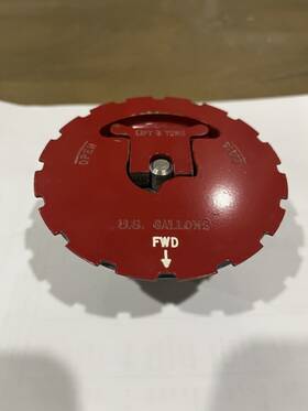 457-370 Shaw Aero Fuel Cap Red