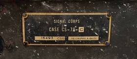 Cs-79-c Signal Corps U.s. Army Cs-79 Vintage Radio Battery Case Pn