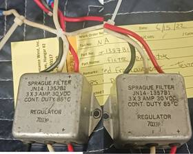 Jn14-1357b1 Sprague Noise Filter Regulator 0519-482 7033p Cessna Piper 310 Etc