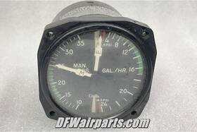C662001-0104 Standard Precision Cessna Aircraft Fuel Flow / Manifold Pressure Indicator