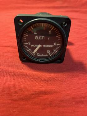50-384042-1 Standard Products Beechcraft Musketeer Suction Gauge P/n 50-384042