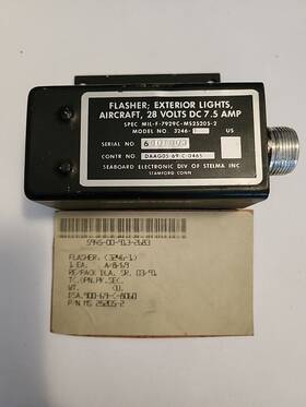 Ms25205-2 Stelma Inc Bell Helicopter Inch Huey Uh-1 Solid State Flasher Pn Model 3246-1 Nos