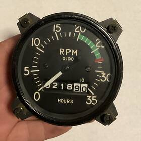 826480 Stewart-warner Rpm Tachometer Indicator Tacho Hours 218.9 Used 826480 Stewart-warner Rpm Tachometer Indicator Tacho Hours 218.9 Used
