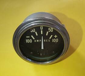 827508 Stewart Warner Usa Aircraft Boat 100a Amp Meter Indicator Ammeter Gauge