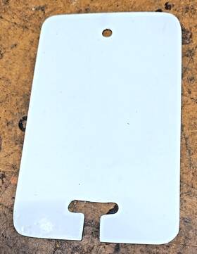 108-1101014 Stinson Rear Fuel Tank Strap Inspection Cover Plate P/n Used