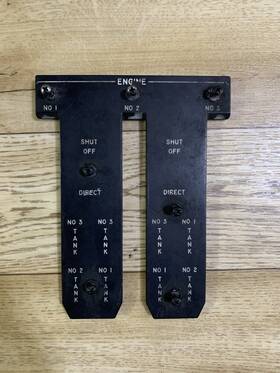 41539-1 Sun Dial & Panel Corp 89771/41539-1 Aircraft Engine Control Lighted Bezel P/n