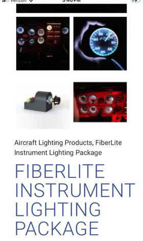 Fl318 Superior Panel Technology Fiber Light Instrument Lighting Package