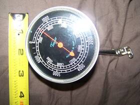 Taylor 6203 Vintage No. Altimeter Gauge Airplane Auto With Bracket And Instruct