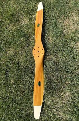 H56g70 Ted Hendrickson H68f76 Vintage 56 Inch Wood Airplane Propeller Aircraft