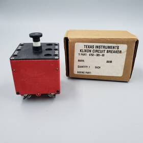 6752-305-60 Texas Instruments Klixon Circuit Breaker 60 Amp P/n Vtg Usa