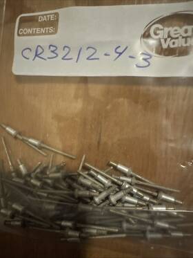 Cr3212-04-03 Textron Cherry New Aerospace Cherrymax Rivet P/n Cr3212-4-3 Quantity 10