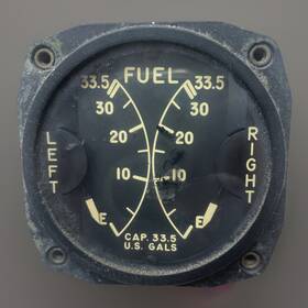 Ea124an-146h The Liquidometer Corp Dual Fuel Indicator 24v Escobar Cocaine Plane Narco Relic