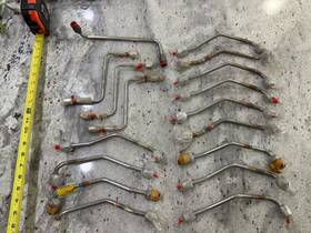 27-64024-039 Tube Assy Lot Of 17 Stainless Steel Pneumatic Aircraft Lines Pneu427 Serviceable Aviation