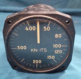 Af-40148 U.s. Gauge Af40148 Aircraft Indicator Airspeed Pitot Static 40-400 Knots Rare