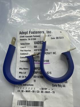 As21919wde24 Umpco 2 Loop Clamp Size 24 Nominal Bundle 1.5 Inch