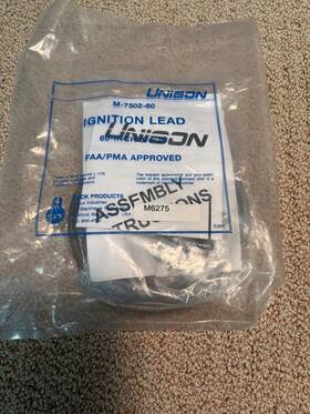 M7502-60 Unison Piper Ignition Lead-new