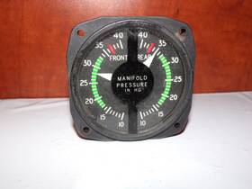 C662036-0103 United Instruments 6020-e43 Cessna Manifold Pressure Indicator