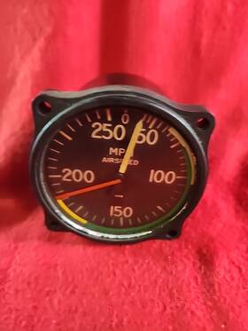 4-16-bd Us Gauge 3/4-16-bd Vintage Aircraft Co. Airspeed Indicator Aw-2 3/4-16-bd. Np-9-bd