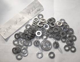 5310-14-216-1823 Us Military Aircraft 100 Ss Flat Washer 10mm Od. 5mm Id 1mm Thk