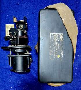 An5738-1 W.w. Boes Xcd-94 Ww2 Co. Astro-compass Part No. With Case