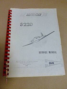 S205-s220 Waco S 205 S220 Siai-marchetti Factory Service Manual
