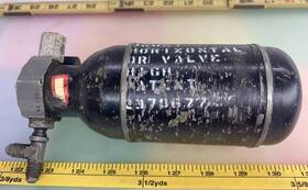 840327 Walter Kiddie Kidde Aircraft Nonshat Air Bottle Pneumatic System 840327 Walter Kiddie Kidde Aircraft Nonshat Air Bottle Pneumatic System