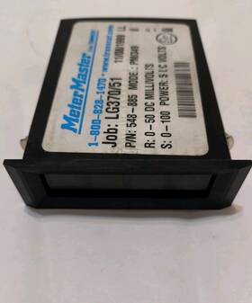 1124-133 Weschler Instruments 548-885 Piper Metermaster Ampmeter Yel Display As Removed 1999