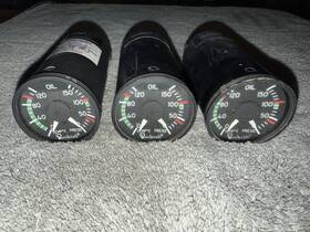 100-384058-3 Weston 521216 Oil Pressure/oil Temp Gauge Used 3 Total