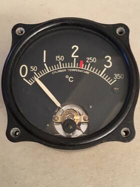 107203 Weston Elec Inst Corp Aircraft 3-1/8 Inch Cylinder Head Temperature Gauge 107203 Weston Elec Inst Corp Aircraft 3-1/8 Inch Cylinder Head Temperature Gauge
