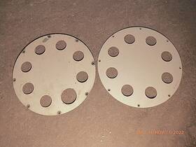 5002862 Wheel Covers Pair Aircraft Hub Caps 11 3/4 Inch Diameter Pn