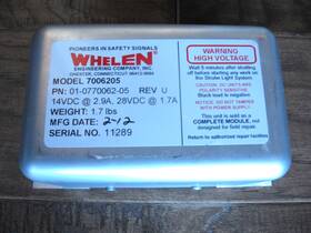 7006205 Whelan Aircraft Strobe Transformer Model