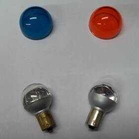 01-0770054-05 Whelen P/n Wing Light Replacement Lens Red And Green/blue Bulbs