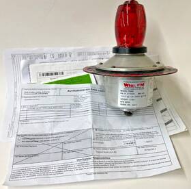 01-0770285-21 Whelen Overhauled Aircraft Strobe Pn With Paperwork #2