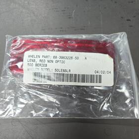 68-1161022-50 Whelen Red/optic Lens E