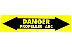 Wicks Aircraft Danger Propeller Arc Decal Pair Pwdvd