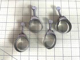 An737-48 Wittek Tower 1952 #48 Vintage Hose Clamps Dated 1/52 - Lot Of 4