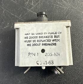 Ms-25017-10 Wood Electric Co. Circuit Breaker Helicopter/aircraft Ms-25017-5